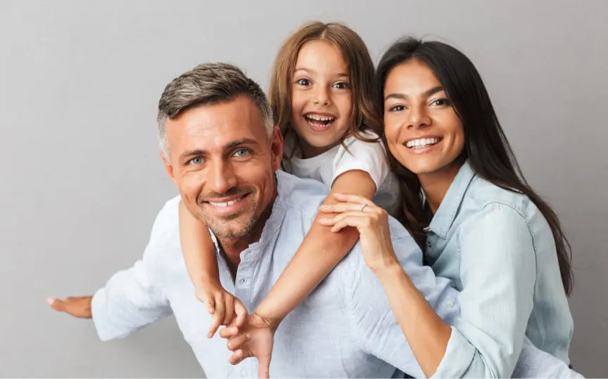 Parents With Their Daughter