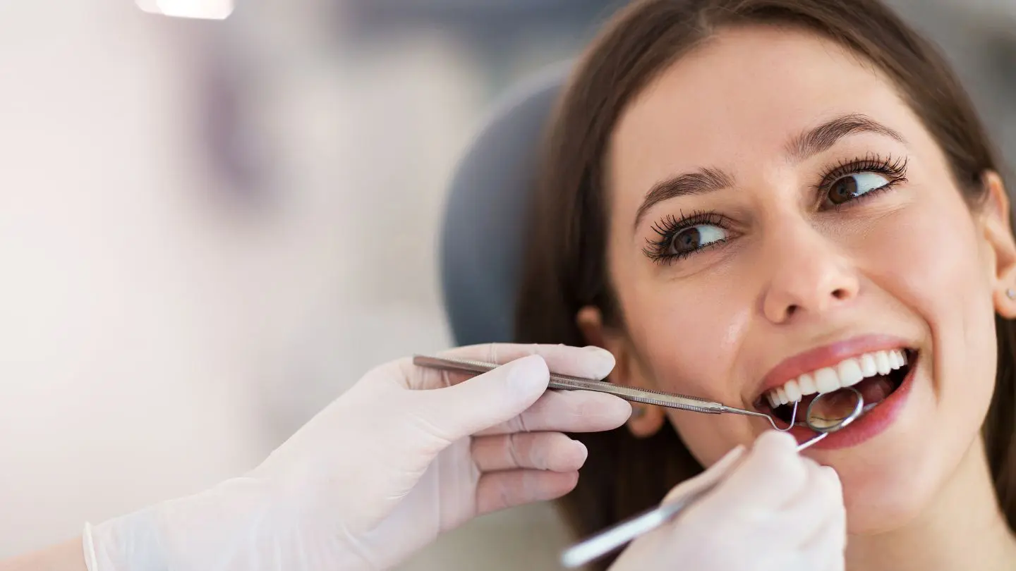 Patient Undergoing Dental Checkup